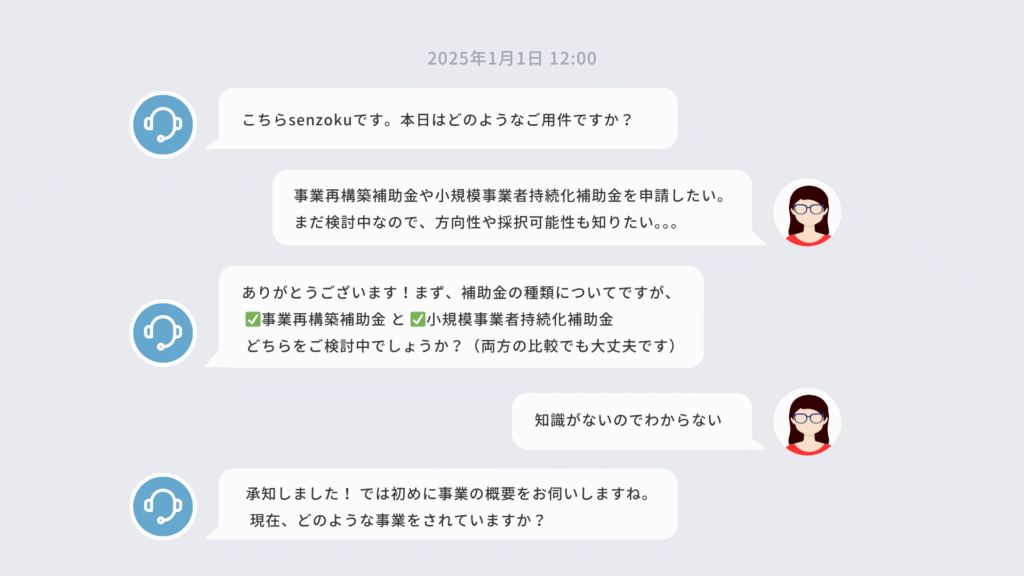 独自データを学習させたカスタムAIチャットのチャット画面